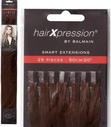 Image du produit Balmain Hair Hairxpressions Human Hair Brown 50 Cm 25 Pieces (8, 50 cm)