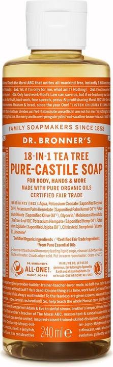 Immagine prodotto Dr. Bronner's 18-IN-1 Albero del tè (Sapone liquido, 240 ml)