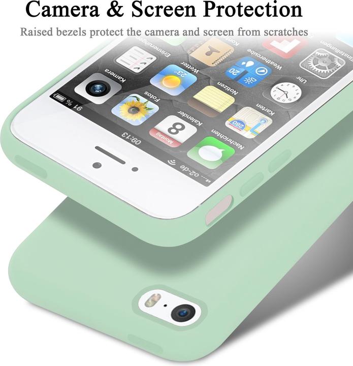 Productafbeelding Cadorabo TPU Liquid Silicone Case Cover (Apple iPhone 5)