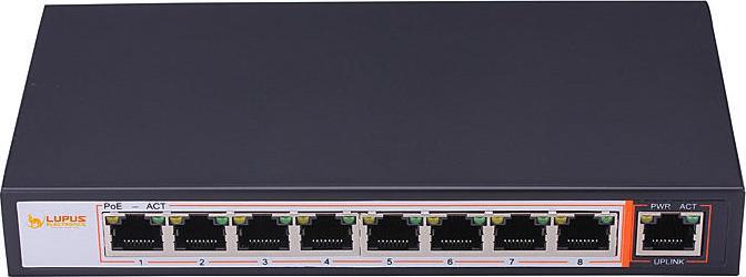 Produktbild Lupus-Electronics 10 Kanal Gigabit PoE Switch (10 Ports)