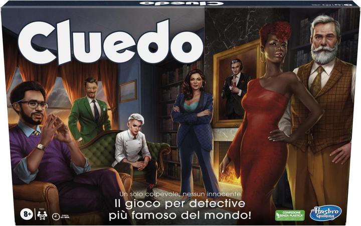Immagine prodotto Hasbro Gaming Gioco da tavolo Cluedo, Cluedo ridisegnato per 2-6 giocatori, gioco investigativo, gioco per (Italiano)