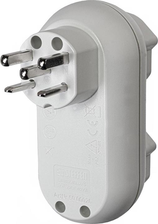 Actual product image Steffen Multiple adapter STRONG 2xT25 (400V/16A) ws (Type 25, 2 x)