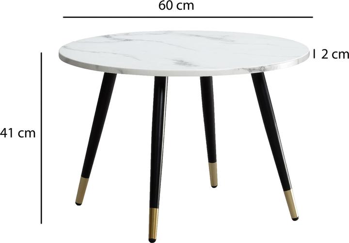 Image du produit FineBuy Table de salon (60 x 60 x 41 cm)