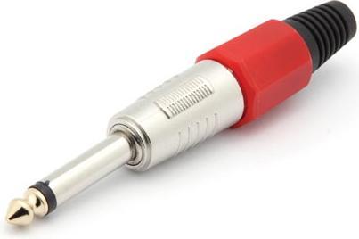 Image du produit Velleman Connecteur Jack mâle professionnel 6.35Mm Mono Rouge
