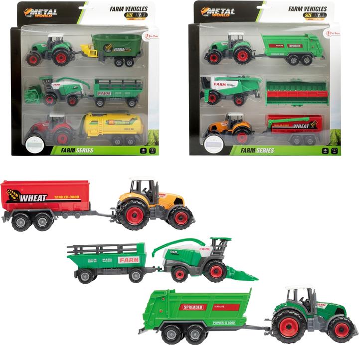 Image du produit Toi-Toys Tracteur métallique avec remorque