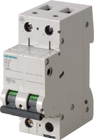 Siemens SIEM 5SL6510-7 Leitungsschutzschalter 230V 6kA, 1+Npol. C, 1