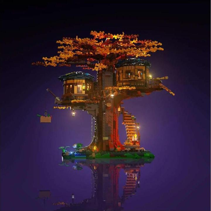 Actual product image Light my bricks LMB 2.0 LEGO® 21318# Tree Hous Light Kit