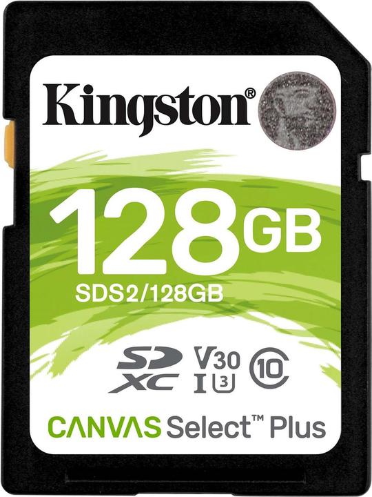 Image du produit Kingston Canvas Select Plus (128 Go, SDXC, U3, UHS-I)
