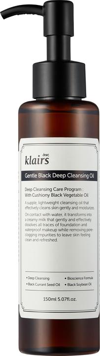 Klairs Gentle Black (Öl, Make-Up Entferner, 150 ml)