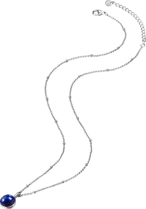 Actual product image Glanzstücke München Ladies sterling silver lapis lazuli silver 40.0 cm base chain + 5.0 cm extension - 11034 (Sterling Silver, 40 - 45 cm)