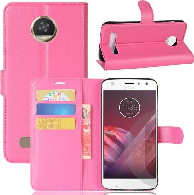Produktbild MU Classic Leder Hülle mit Litchitextur (Motorola Moto Z2 Play)
