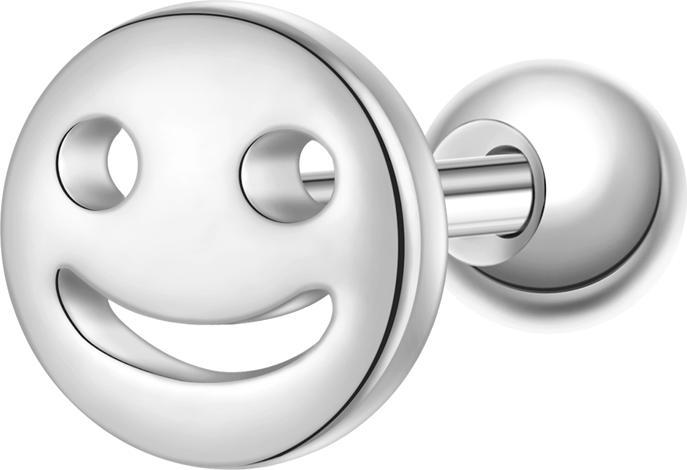 Glanzstücke München Damen Ohrstecker Lucky Face Sterling Silber - 37382 (Sterling Silber)