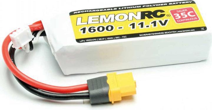 Immagine prodotto Pichler Batteria Lipo LEMONRC XT 1600 - 11.1V (35C) (11.10 V, 1600 mAh)
