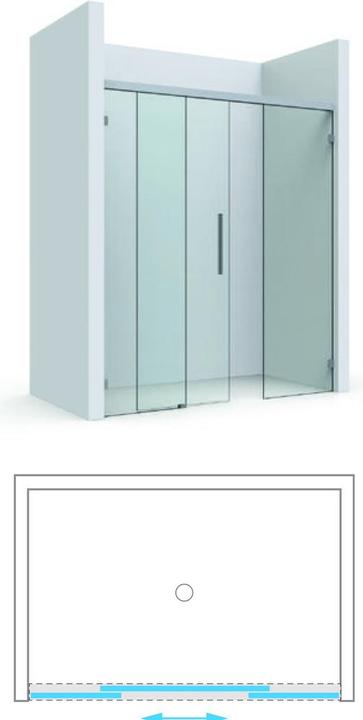 Produktbild Pauli+Sohn Nischendusche-Komplettset EVERYSPACE 8823 Typ 105