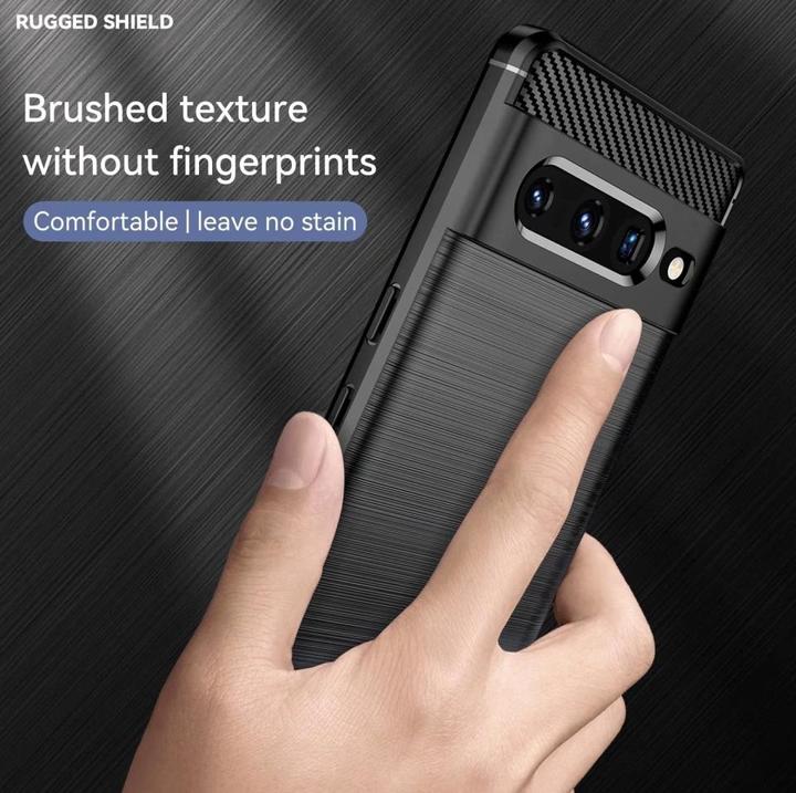 Actual product image Screenguard Carbon Brushed Soft TPU Case (Google Pixel 7 Pro)