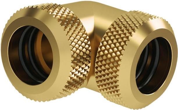 Actual product image Barrow Multi-Link Adapter 90 degree 12mm AD to 12mm AD Hardtube - gold