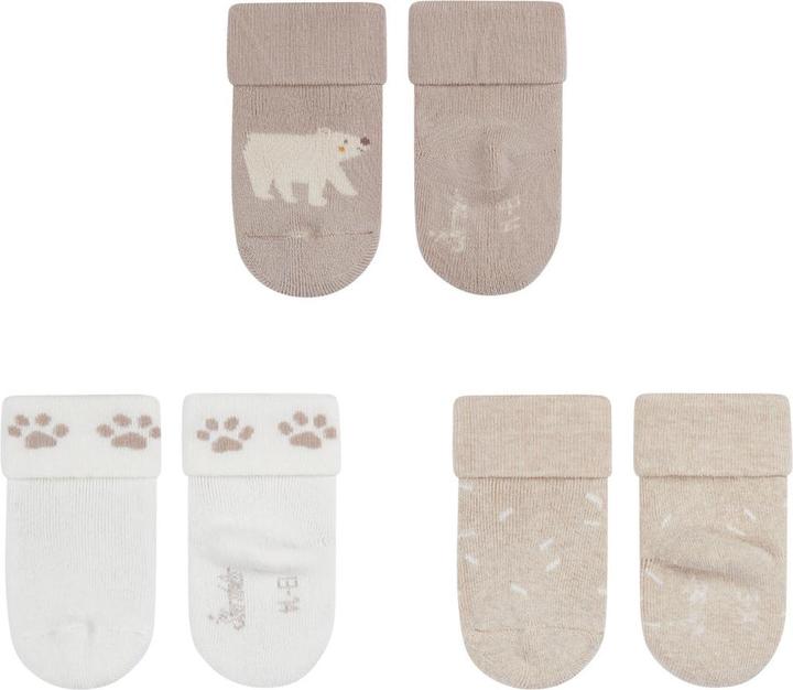 Actual product image Sterntaler Socken 3er Set Bär Sand Gr. 13/14 (pack of 3, 13/14)
