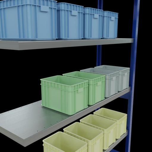 Actual product image Schulte Lagertechnik MULTIplus250 boltless add-on bay system with length bolts