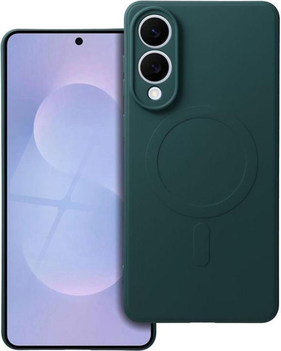 Produktbild 4Kom Back panel cover OEM SILICONE MAG COVER case compatible with MagSafe for SAMSUNG S25 Edge dark green (Samsung Galaxy S25 Edge)