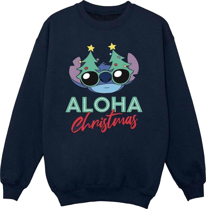 Disney Lilo And Stitch Christmas Tree Shades Sweatshirt