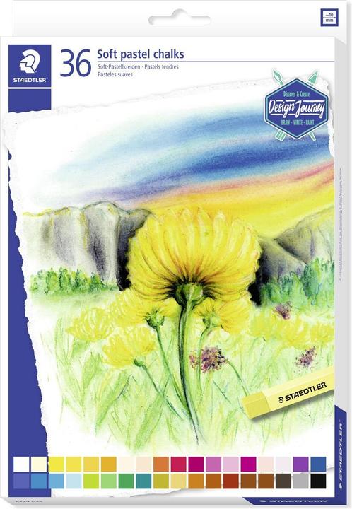 Produktbild Staedtler 2430 Soft-Pastellkreide Kartonetui mit 36 Stück, sortiert (Sortiert, 36 x)