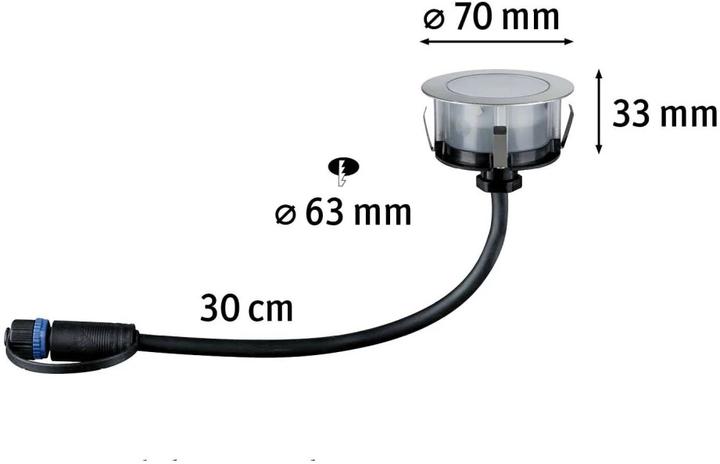 Immagine prodotto Paulmann Pavimento da esterno Plug & Shine (100 lm, IP67)