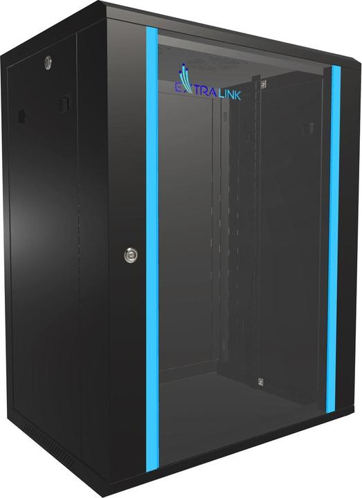 Image du produit Extralink 15U 450mm rack cabinet noir (15 HE, Rack 19 pouces)