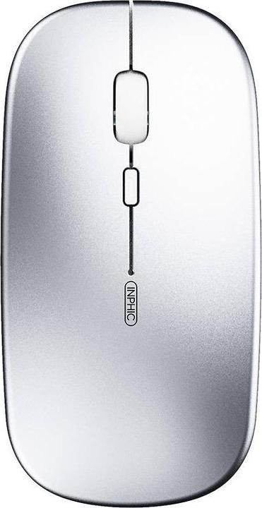 Produktbild Inphic PM1BS Wireless Silent Mouse Bluetooth + 2.4G (Silver)