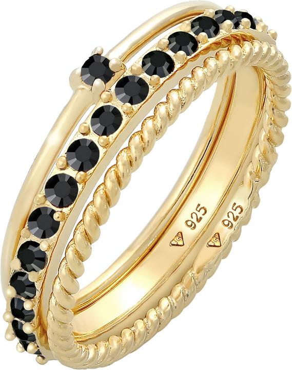 Elli Ring Set, Solitär-Ring, Twisted