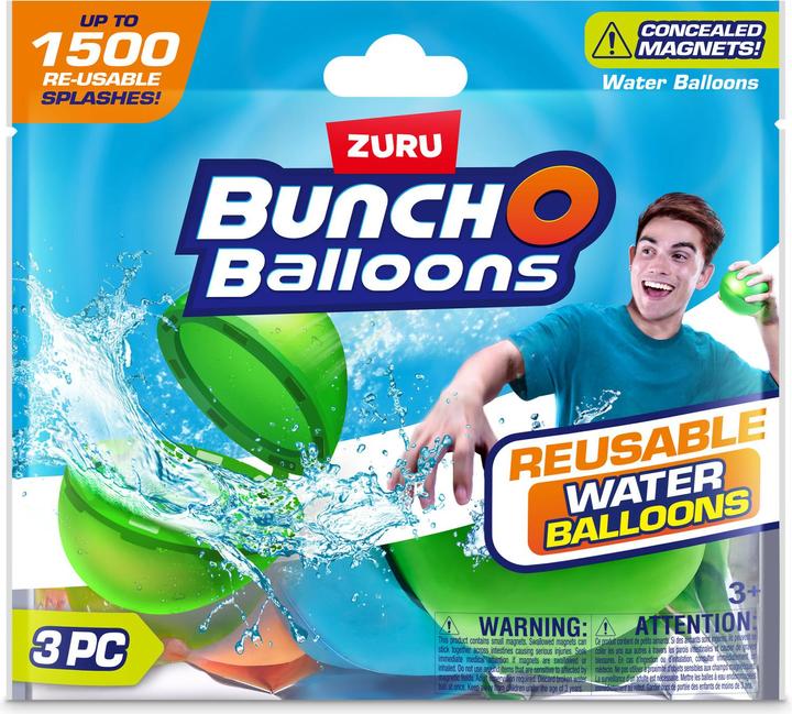 Actual product image Zuru Bunch O Balloons Reusable Water Balloons 3pack ass. (3 x)