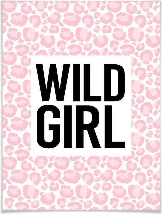 Produktbild Trenddeko Leopard - Wild Girl (40 x 50 cm)