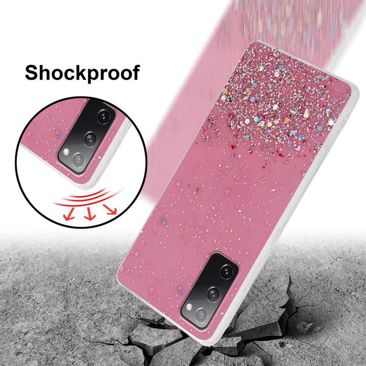 Actual product image Cadorabo TPU cover sparkling glitter (Samsung Galaxy S20 FE)