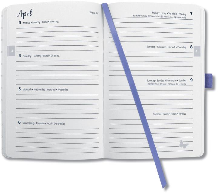 Produktbild Sigel Taschenagenda JOLIE Motiv (Deutsch, Französisch, Niederländisch, Englisch)