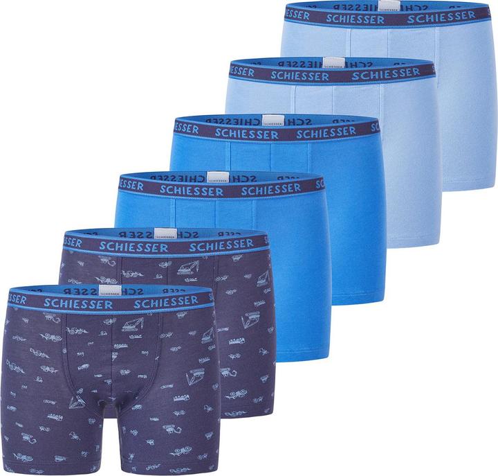 Immagine prodotto Schiesser Confezione da 6 pantaloncini / pantaloni da bambino in cotone organico 95/5 (128, confezione da 6)