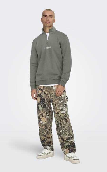 Actual product image Only & Sons Onscurated Reg Half Zip Sweat Noos (M)