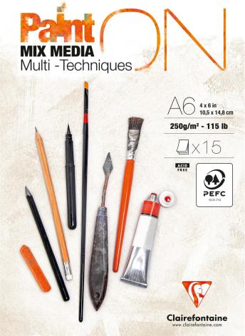 Produktbild Clairefontaine Mal- und Zeichenkarton (250 g/m², 15 x)