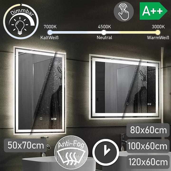 Image du produit Miroir de salle de bain LED