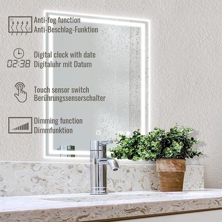 Image du produit Miroir de salle de bain LED