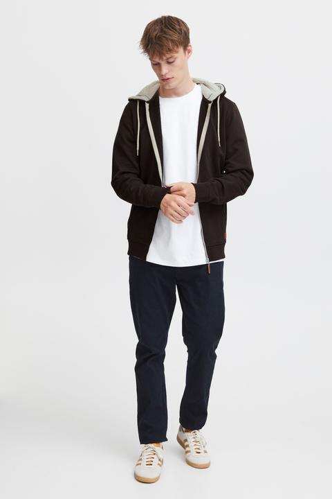 Actual product image Blend Hulker Teddy Men's Zip Up Sweater Zipper Jacket With Teddy Fleece With Hood With Teddy Fur Lin (XXL)