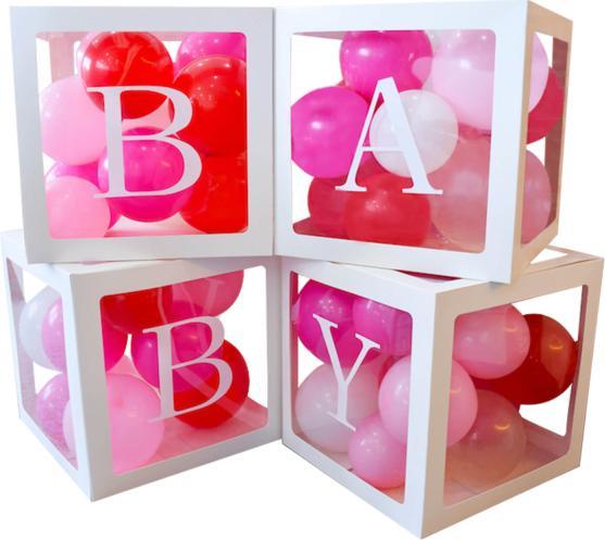 Produktbild Amscan 4 Buchstaben-Würfel BABY Papier 30 x 30 x 30 cm (1 x)