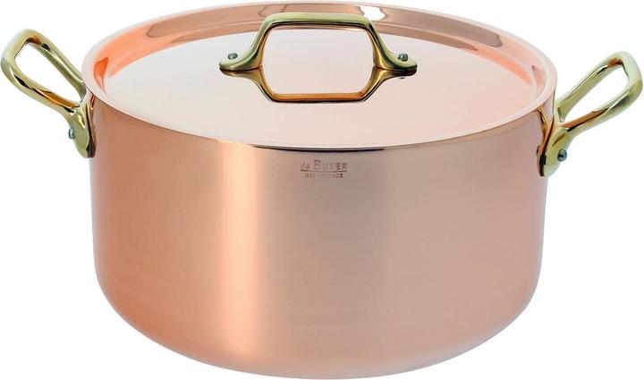 Produktbild de Buyer Inocuivre Bratentopf mit Deckel (16 cm, Bräter + Schmortopf, Edelstahl, Kupfer)