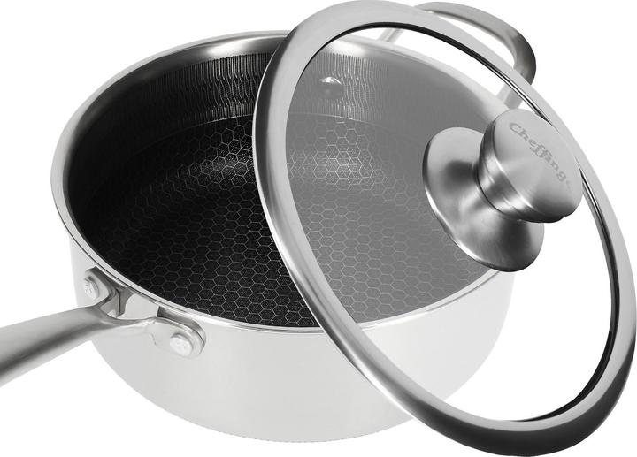 Produktbild Cheffinger Saucentopf 20 cm - Edelstahl (20 cm, Kochtopf, Edelstahl)