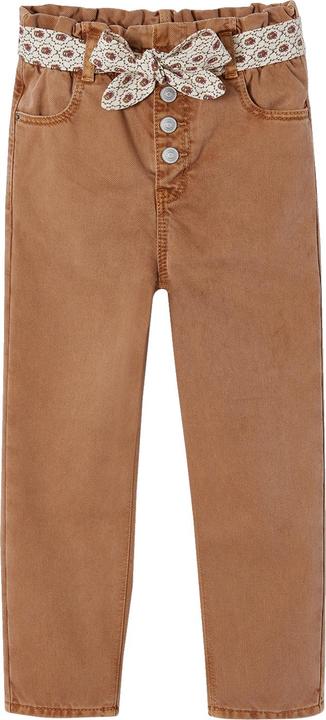 Vertbaudet Mädchen Paperbag-Hose mit Stoffgürtel (158)