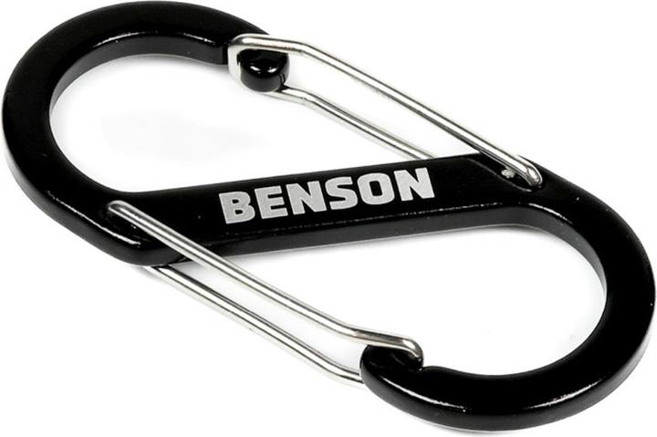 Benson Doppel Karabinerhaken, S-Clip, 4 x 9 cm