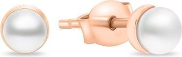 Brilio Elegant rose gold earrings with pearl EA981RAU