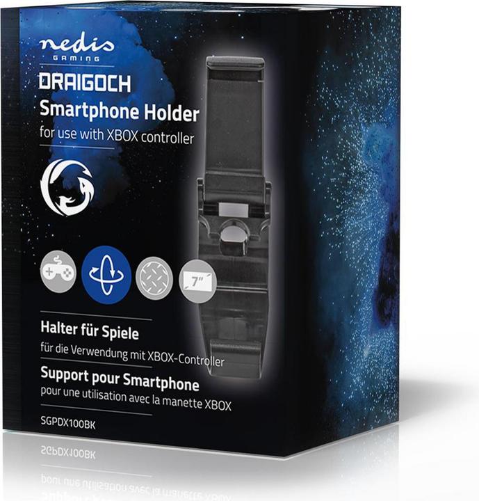 Produktbild Nedis Halter für Gaming-Handys für Xbox One Controller Universal Verstellbar Schwarz