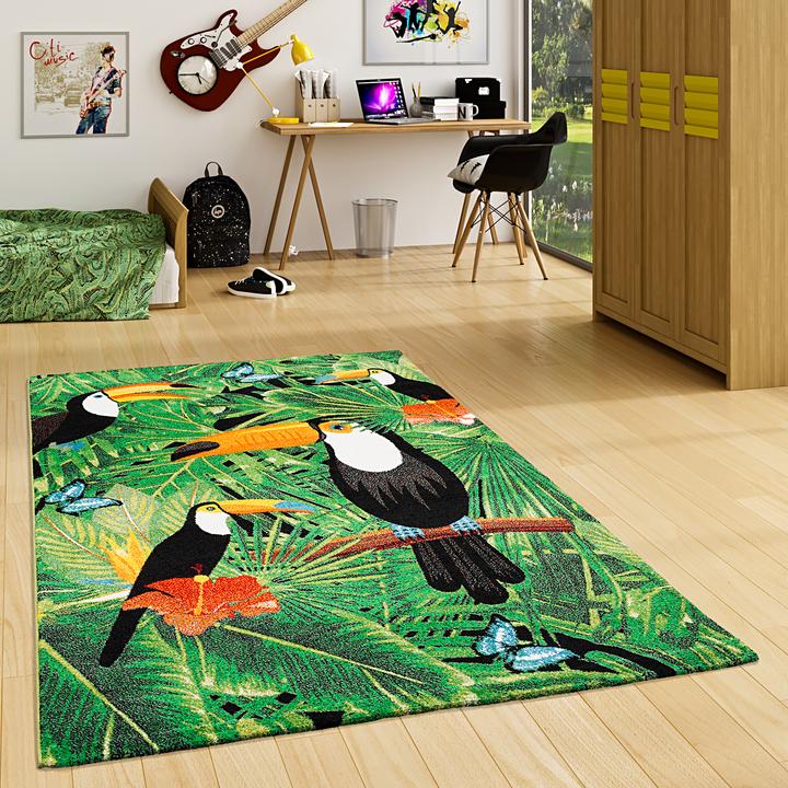 Produktbild Pergamon Designer Teppich Faro Tropical Tukan (160 x 230 cm)