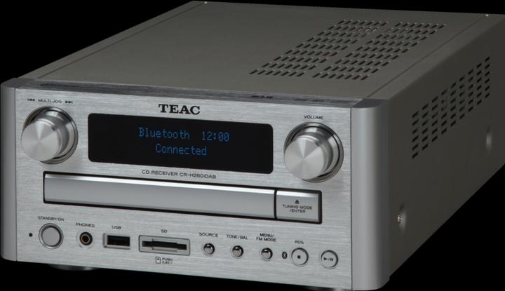 Produktbild TEAC CR-H260iDAB-S, DAB+, CD-Receiver, Bluetooth, USB/iPhone, SD-Card