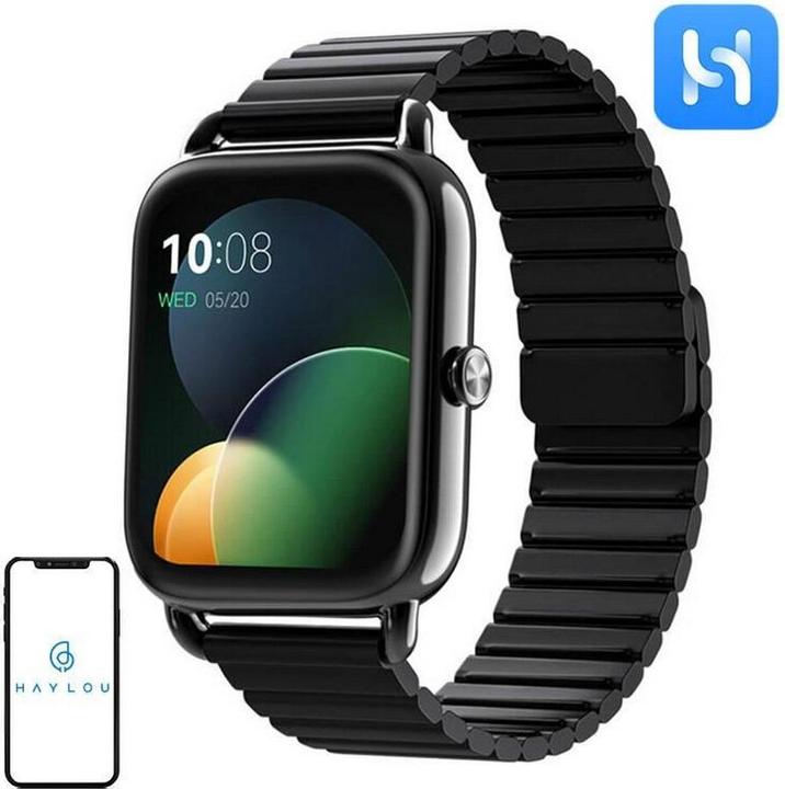 Actual product image Haylou RS4 Plus Smartwatch (Black) (45.20 mm)