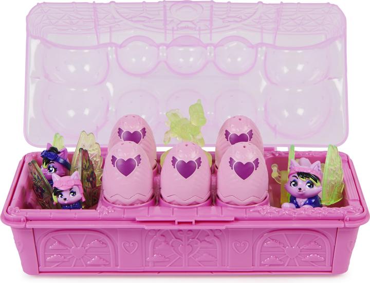 Produktbild Hatchimals Rainbowcation Eierkarton mit Wolf-Familie, Spielset mit 10 CollEGGtibles-Figuren und 2 Zu
